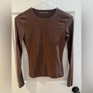 Abercrombie Brown Long Sleeve Shirt